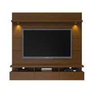 Manhattan Comfort 23751 Cabrini 1.8 Floating Wall Theater Entertainment Center in Nut Brown